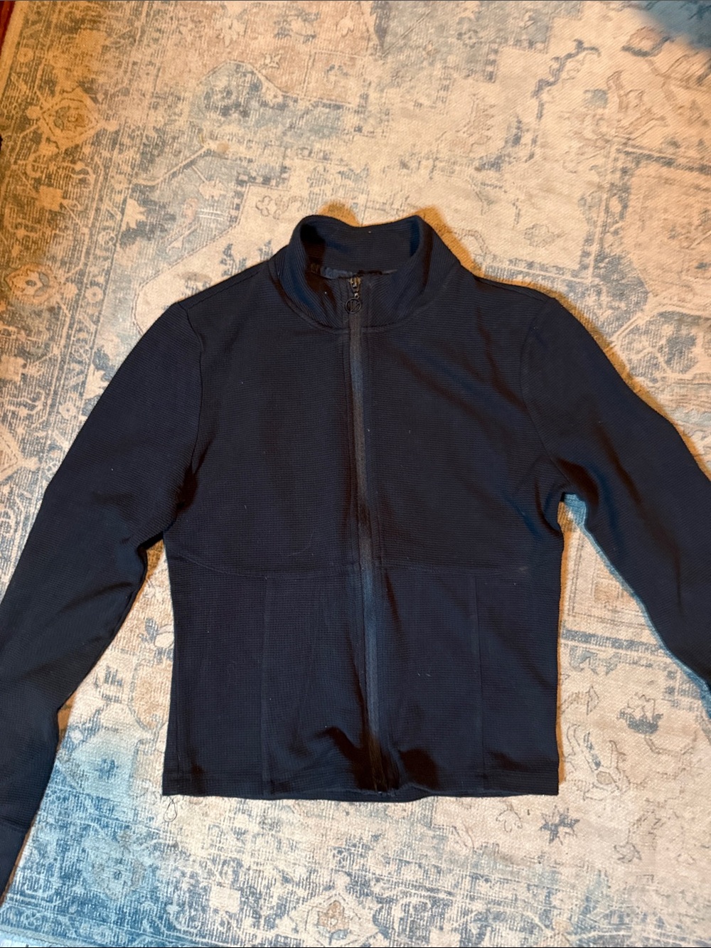 Victoria's Secret Black Zip-Front Bomber Jacket